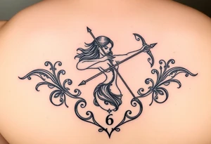 Sexy Sagittarius December 6th for a girl tattoo idea