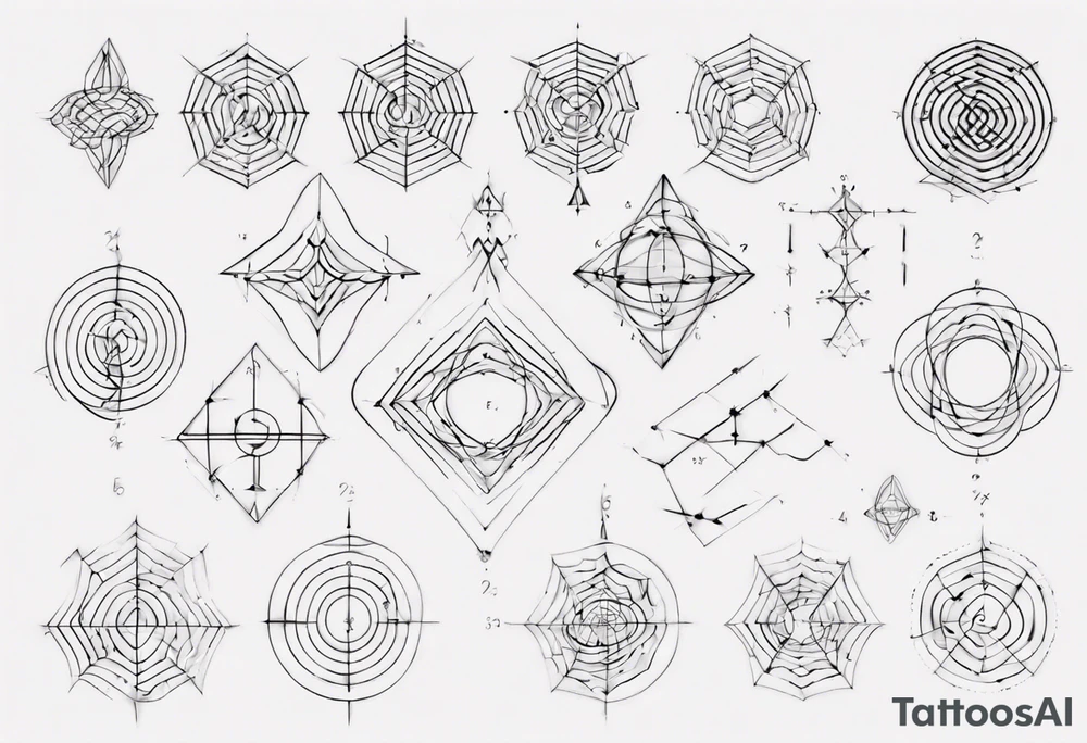 The mathematical 6,1 prime knot that is cute, shape it like a friendship graph tattoo idea