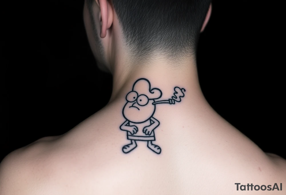 Dope in smoke tattoo idea