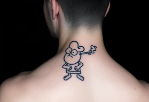 Dope in smoke tattoo idea