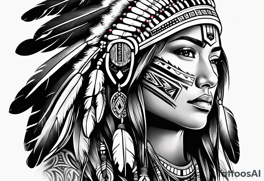 Native American tattoo idea