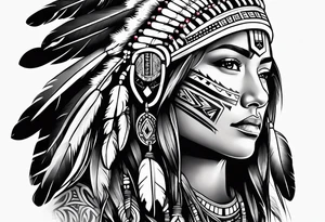 Native American tattoo idea