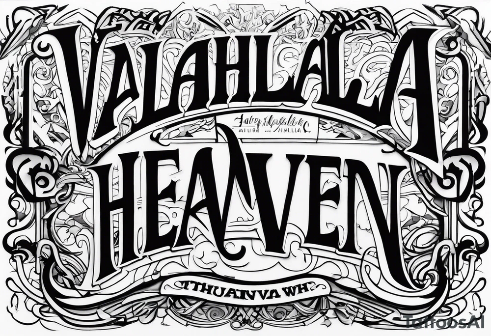 Valhalla heaven tattoo idea