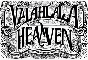 Valhalla heaven tattoo idea