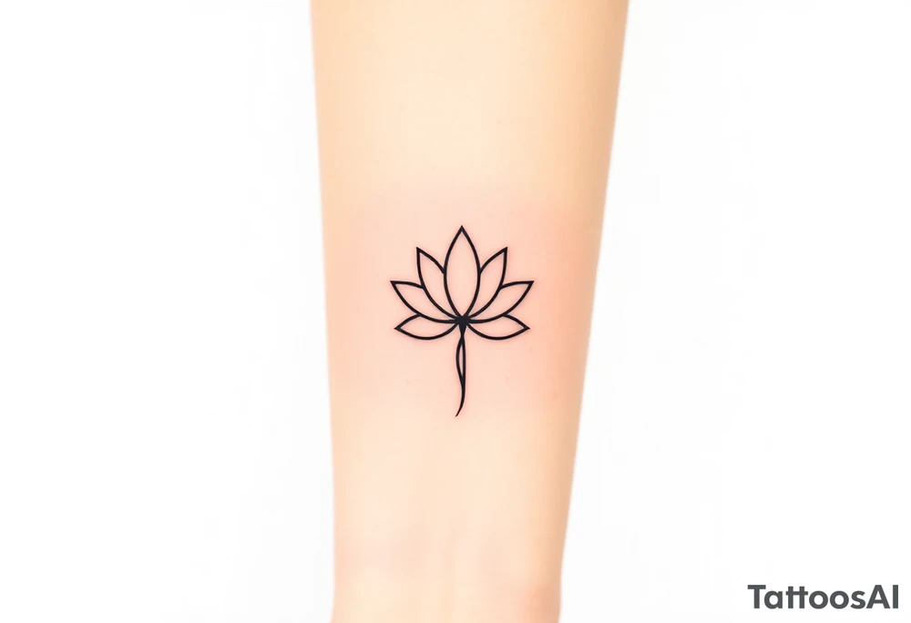 Lotus and Leo symbol tattoo idea