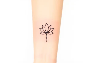 Lotus and Leo symbol tattoo idea