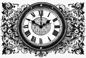 black digital clocks with time 22:22 tattoo idea