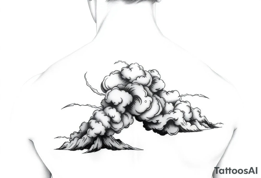 Storm clouds tattoo idea