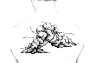 Storm clouds tattoo idea
