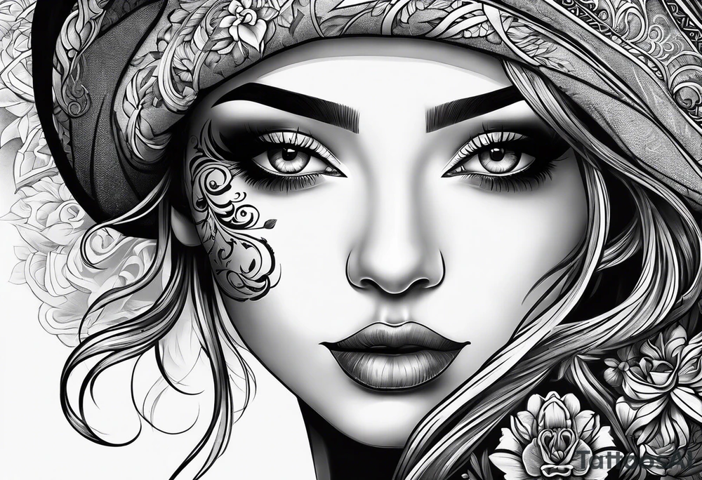 a nose tattoo idea