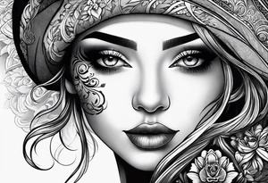 a nose tattoo idea