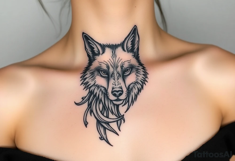 Big bad wolf tattoo idea