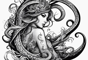 Tentacles starting at wrist and going up arm tattoo idea