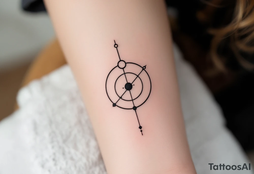 reloj de arena, universo tattoo idea