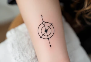 reloj de arena, universo tattoo idea