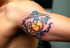 Marine corps
Operation Iraqi freedom tattoo idea