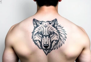 Wolf tattoo idea