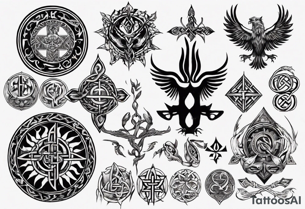 Slavic symbols tattoo idea