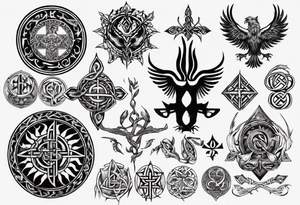 Slavic symbols tattoo idea