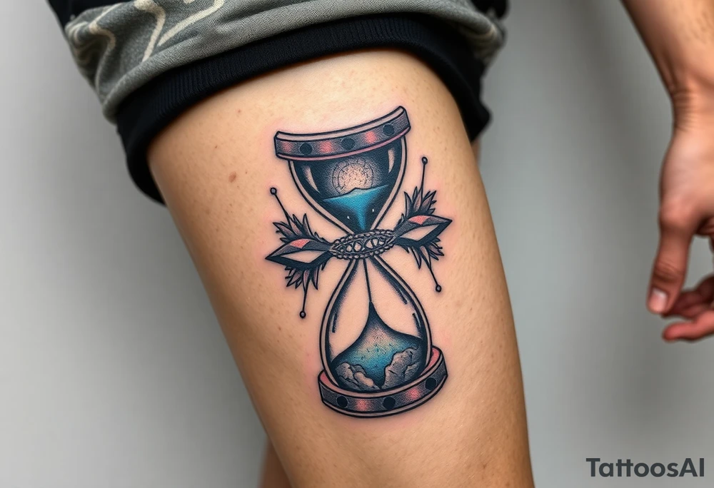 hourglass tattoo idea