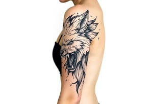 Big bad wolf lurking tattoo idea