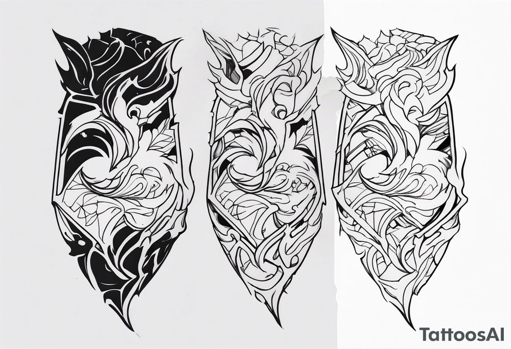 Ripped skin mark tattoo design tattoo idea