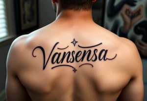 Name Vanessa tattoo idea
