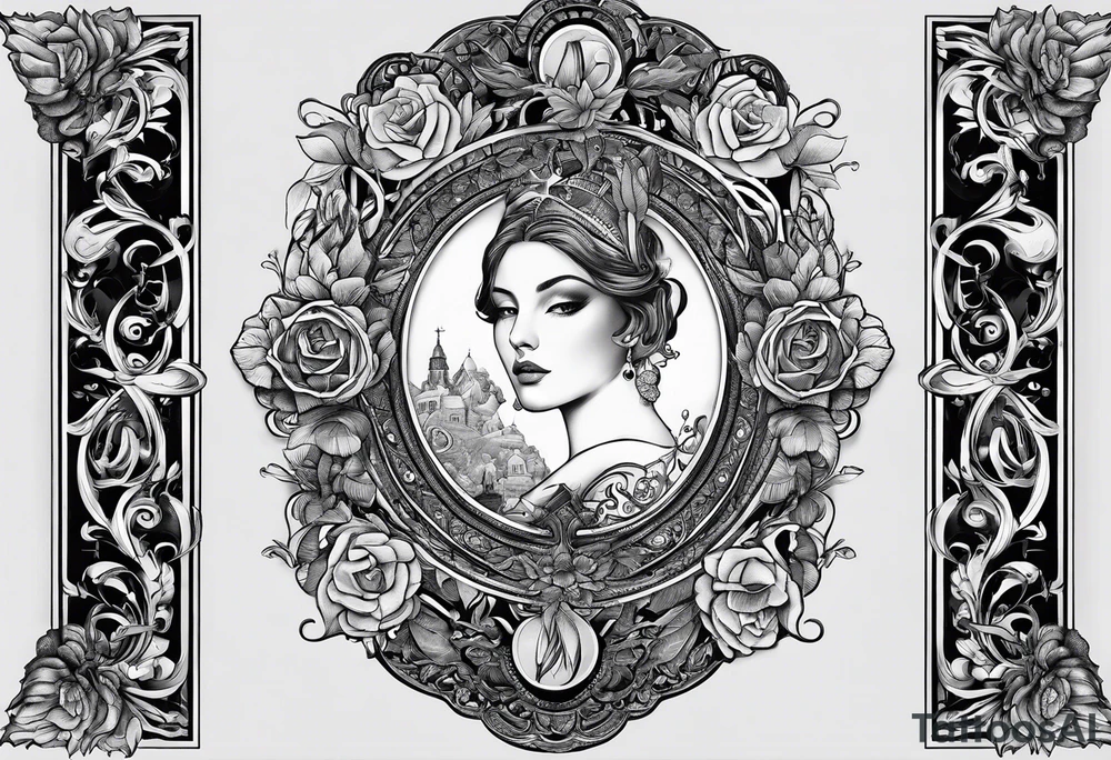 “What mercy have they known from you? To ask the same be shown to you?” Framed tattoo idea