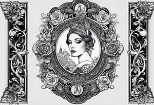 “What mercy have they known from you? To ask the same be shown to you?” Framed tattoo idea