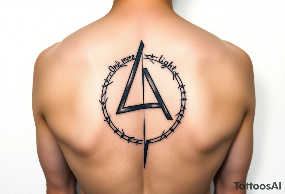 Fine line tattoo from the album one more light by linkin park tattoo idea