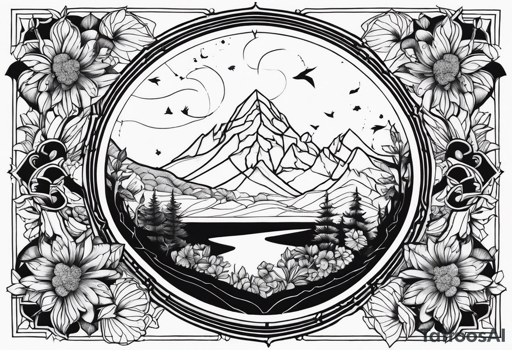 Nature item tattoo idea