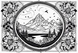 Nature item tattoo idea