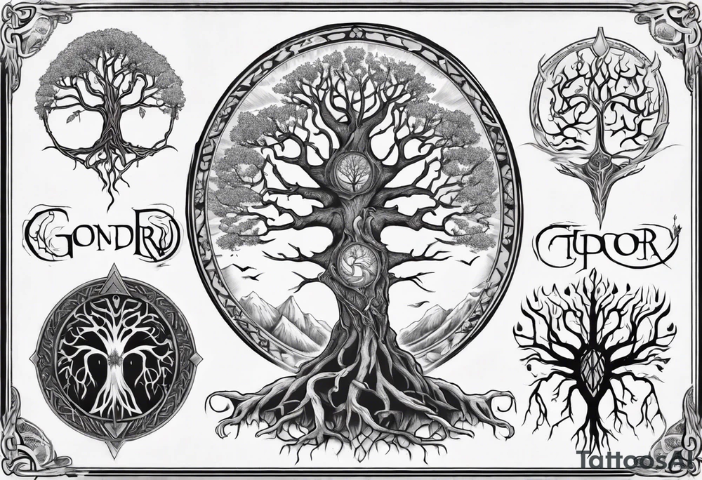 Gondor, Yggdrasil tattoo idea
