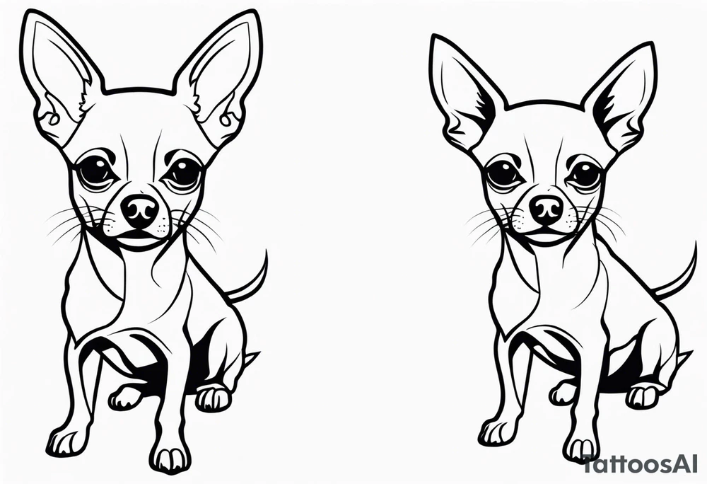 chihuahua tattoo idea