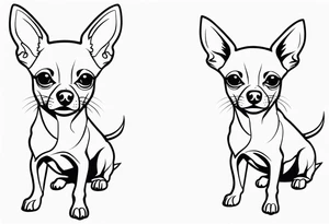 chihuahua tattoo idea