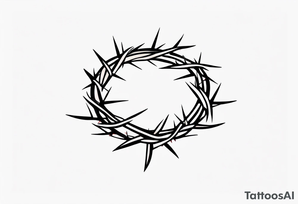 Crown of thorns tattoo idea