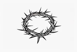 Crown of thorns tattoo idea