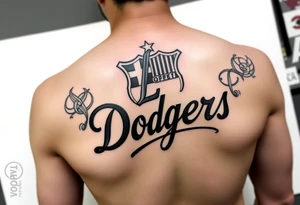 Vinny 01 29 2015 one dope soul one piece fc barcelona la dodgers tattoo idea