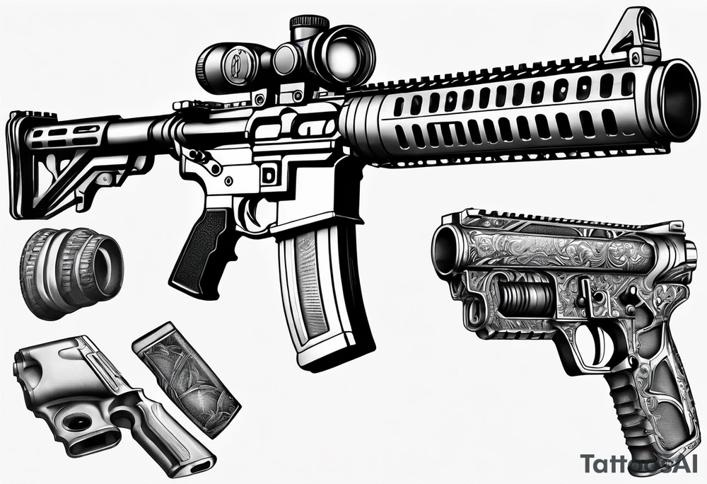 Ar 15 tattoo idea