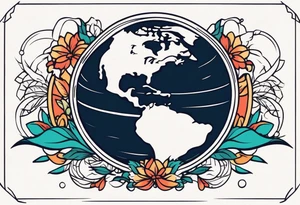 earth



old school vintage simple traditional design 



bold color simple tattoo idea