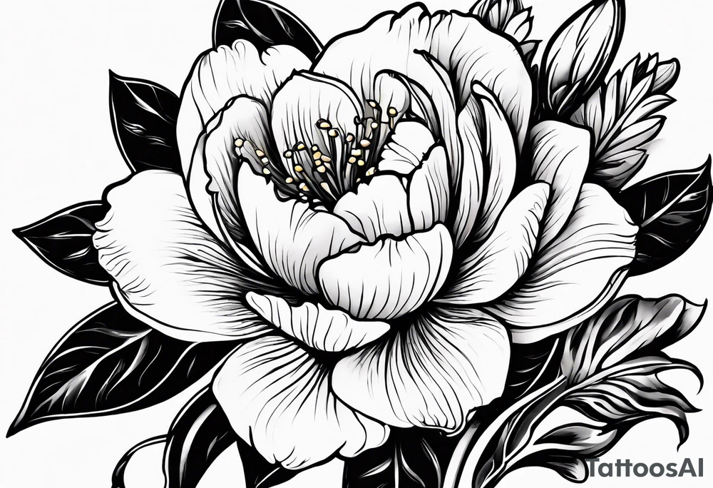 January, February, April, June, July, September birth flower tattoo idea