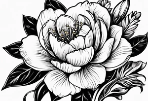 January, February, April, June, July, September birth flower tattoo idea