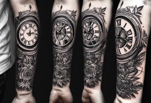 MMIV roman numeral small forearm stylish tattoo tattoo idea