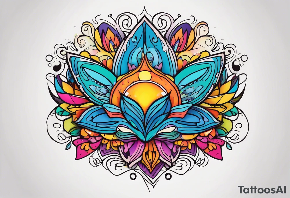 psychedelic inspired tattoo tattoo idea