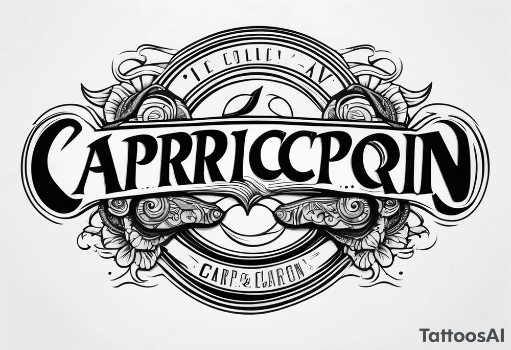 capricorn sunglasses shotgun tattoo idea