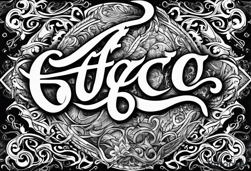 The word “fuego” in cursive with flames around it. tattoo idea