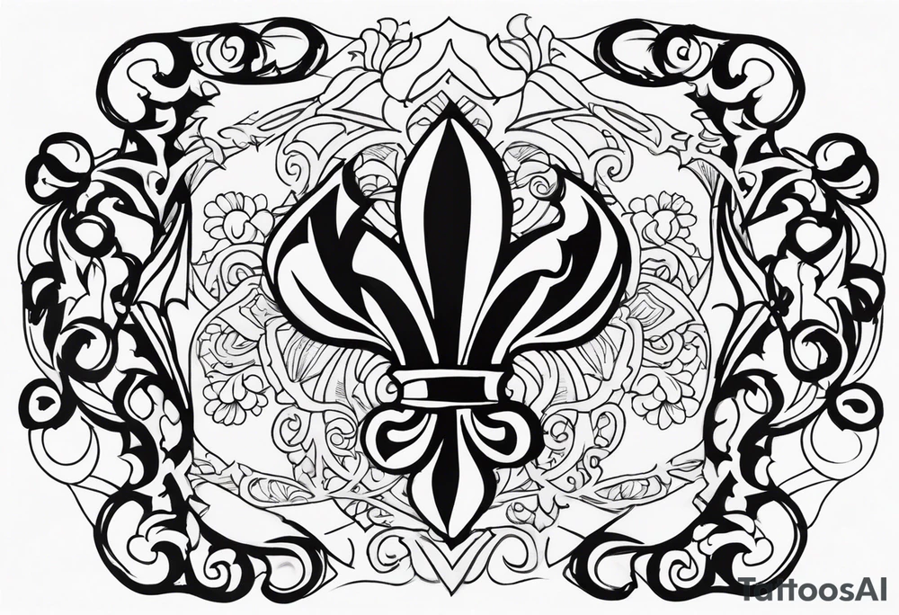 Fleur-de-lis tattoo idea