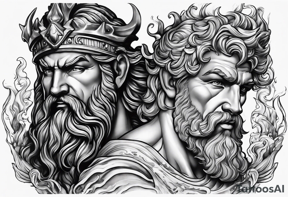 poseidon tattoo idea