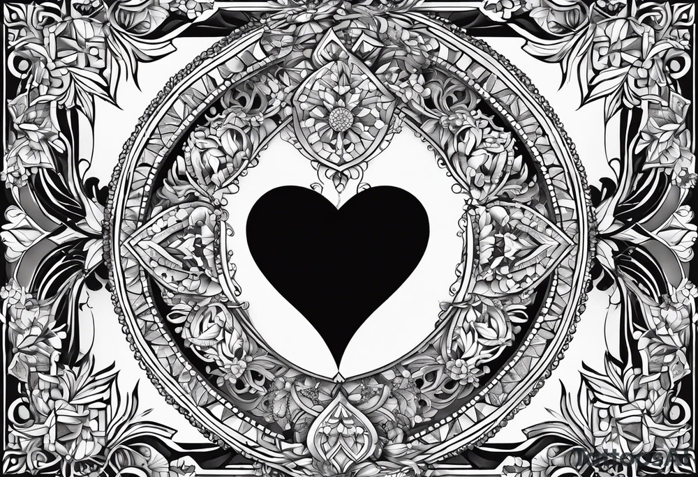 heart/dimond shape, two parts that are symmetrical, resembling lungs or breathing tattoo idea
