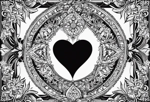 heart/dimond shape, two parts that are symmetrical, resembling lungs or breathing tattoo idea
